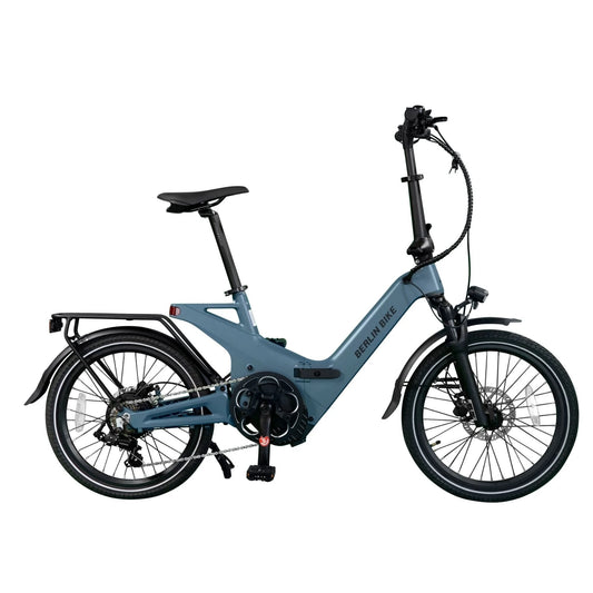 Berlin Bike 2GO Folding E-Bike 20 Inch, Dunkelblau profilansicht 1080x1080