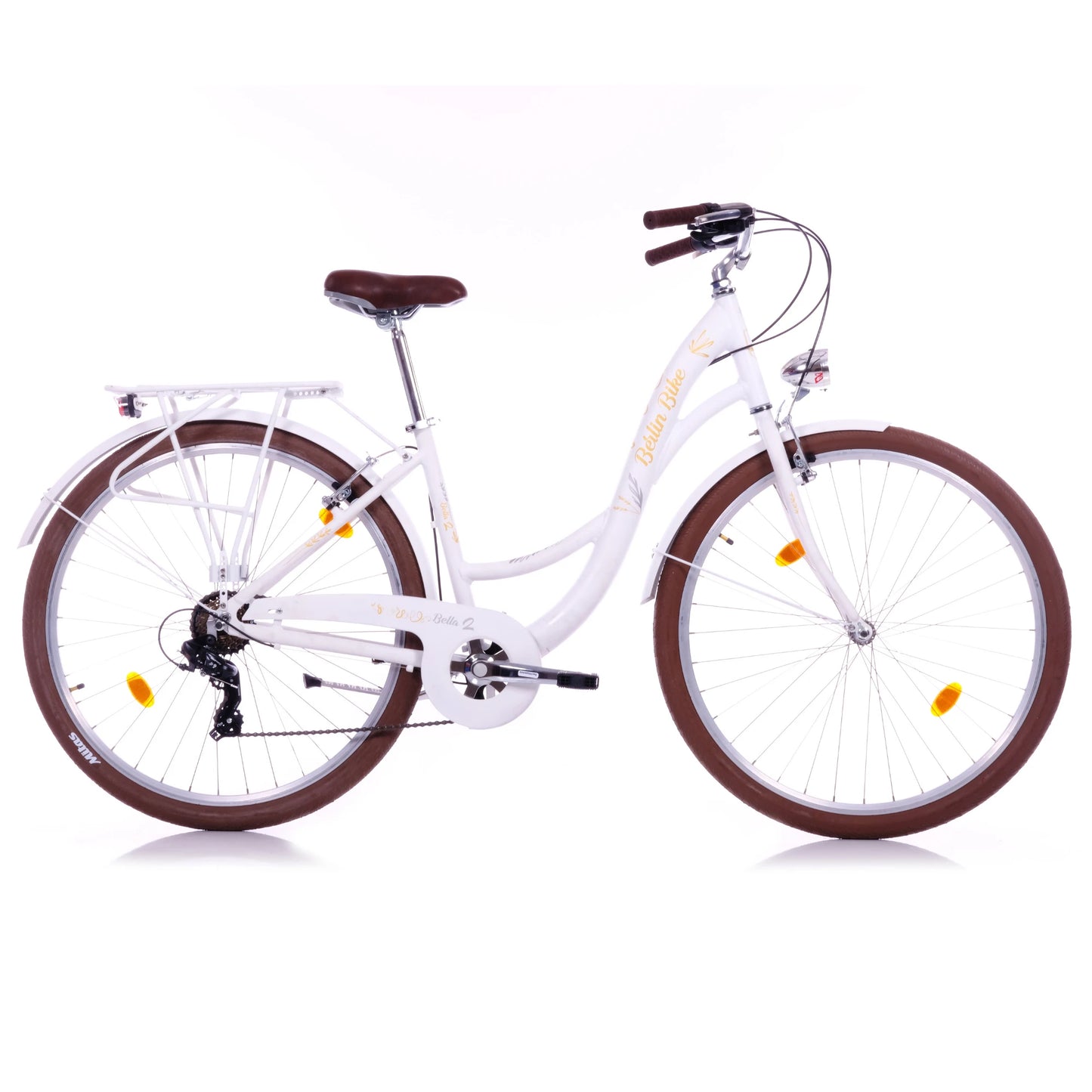 Berlin Bike Bella2 City Bike 28 Inch, Zoll weiss seitenansicht 1080x1080