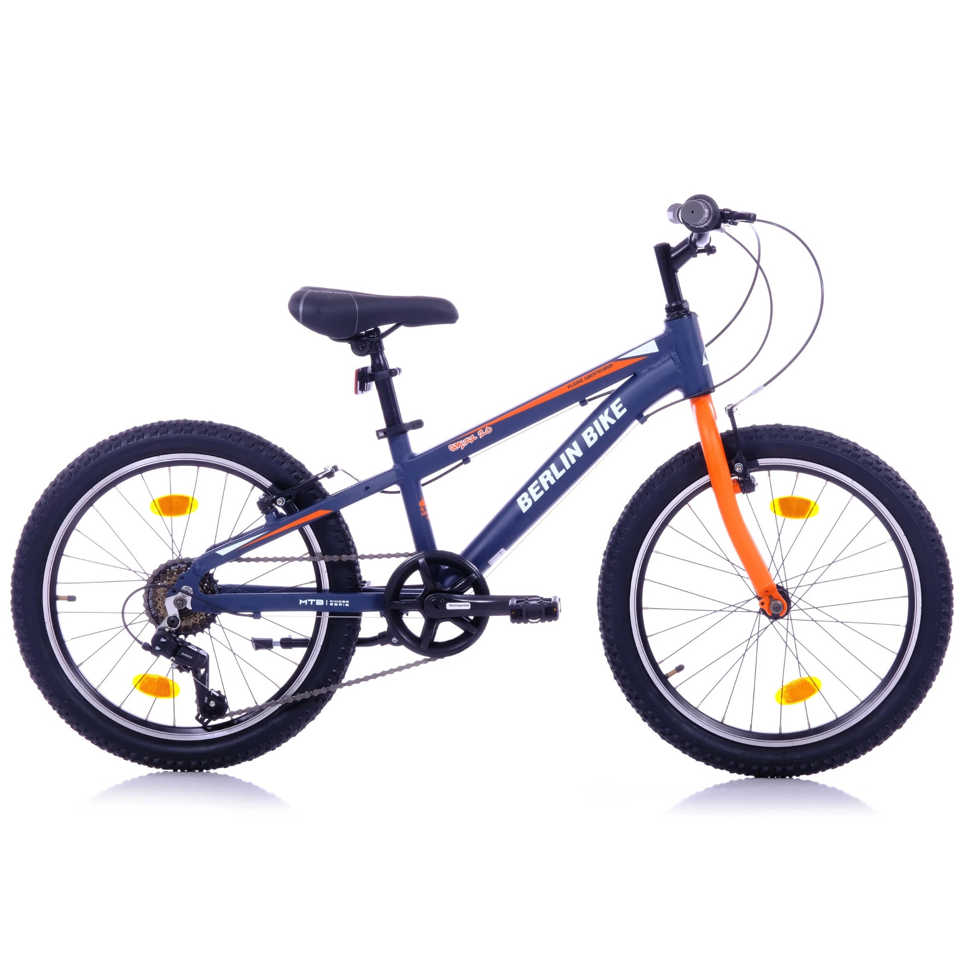 Berlin Bike Grizz Kinderfahrrad 20 Zoll, Orange seitenansicht