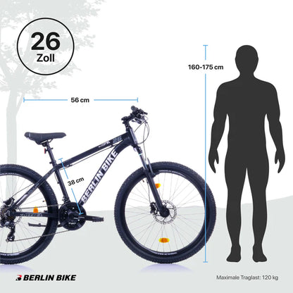 Berlin Bike MTB1 Mountain Bike, 26 38
