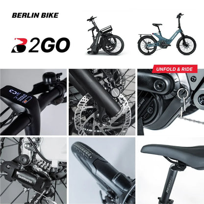 Berlin Bike 2GO Folding E-Bike 20 Inch