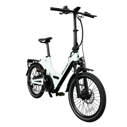 Berlin Bike 2GO Folding E-Bike 20 Inch, Hellgruen 45grad frontansicht 1080x1080