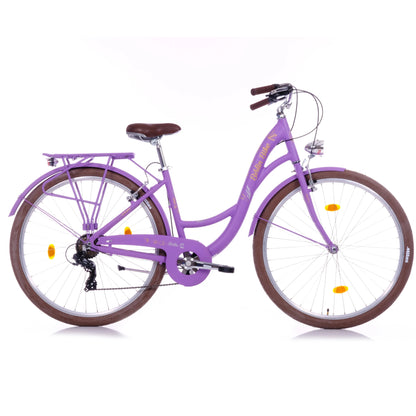 Berlin Bike Bella2 City Bike 28 Inch, Zoll lila seitenansicht 1080x1080