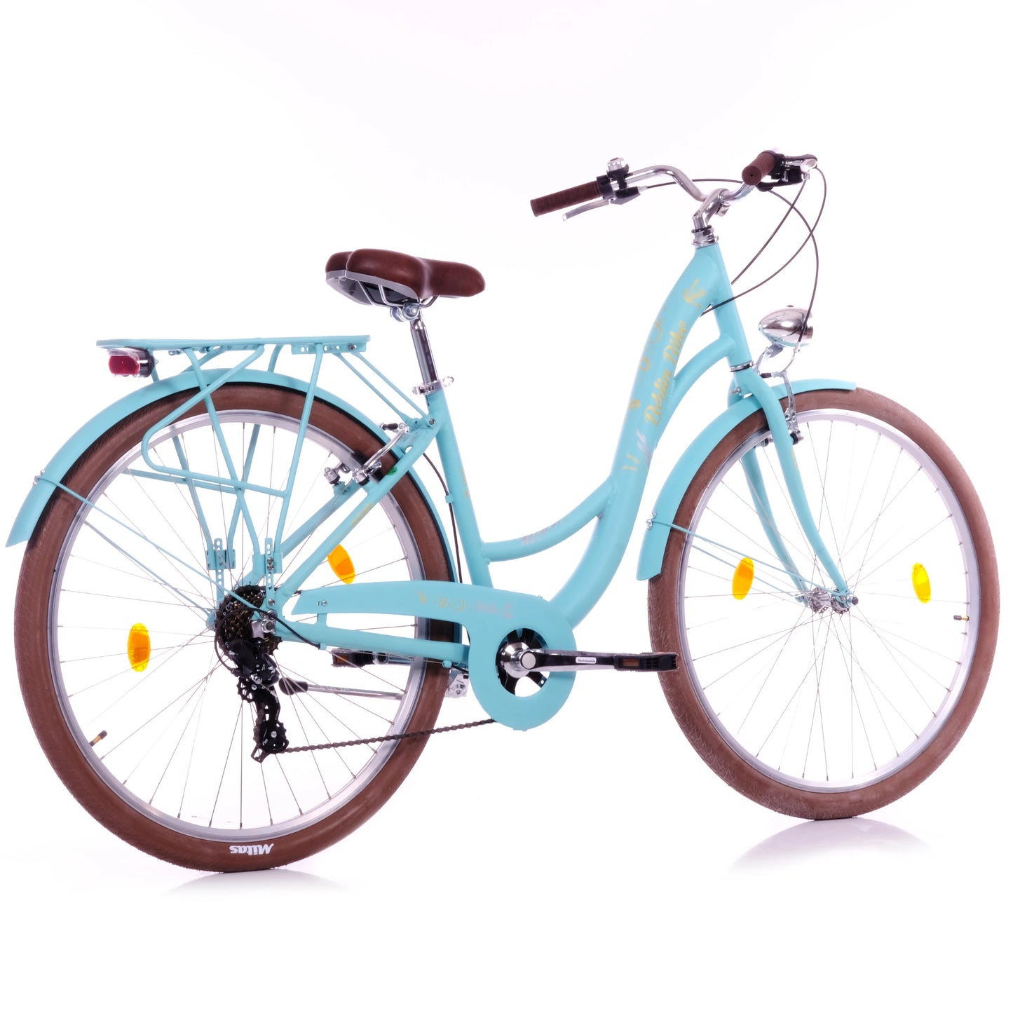 Berlin Bike Bella2 City Bike 28 Inch, Zoll tuerkis 45grad rueckansicht 1080x1080