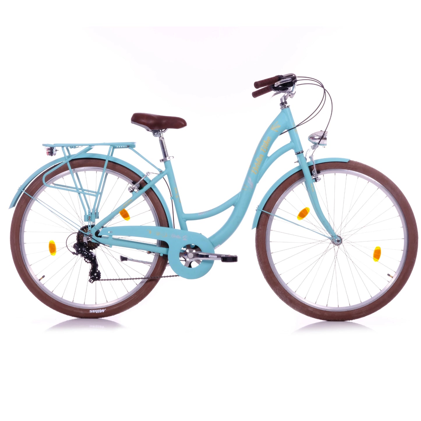 Berlin Bike Bella2 City Bike 28 Inch, Zoll tuerkis seitenansicht 1080x1080
