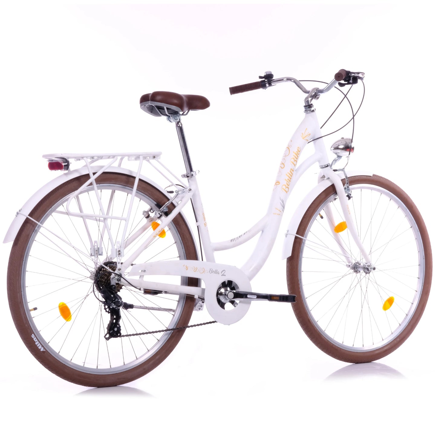 Berlin Bike Bella2 City Bike 28 Inch, Zoll weiss 45grad rueckansicht 1080x1080
