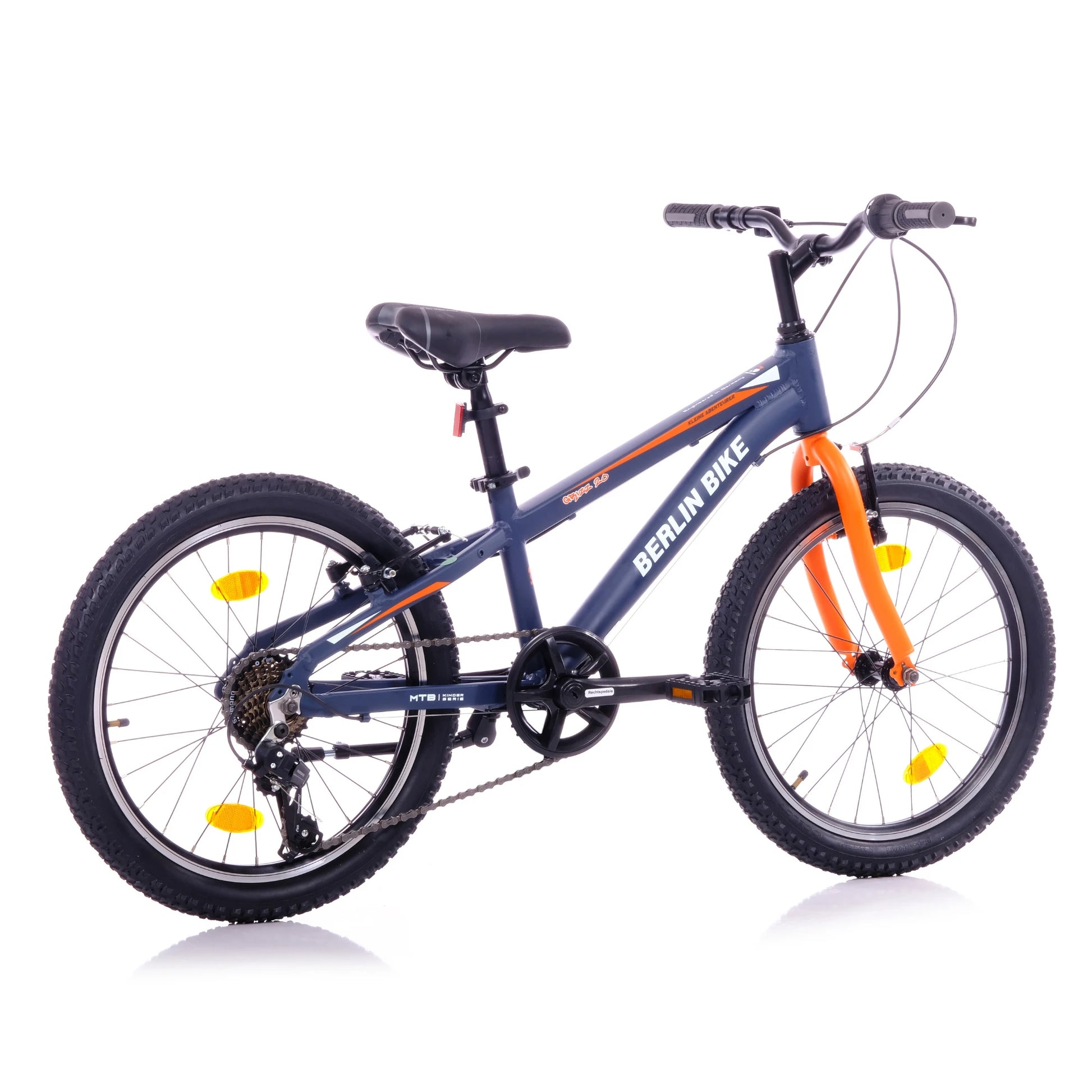 Berlin Bike Grizz Kinderfahrrad 20 Zoll, Orange 45grad rueckansicht