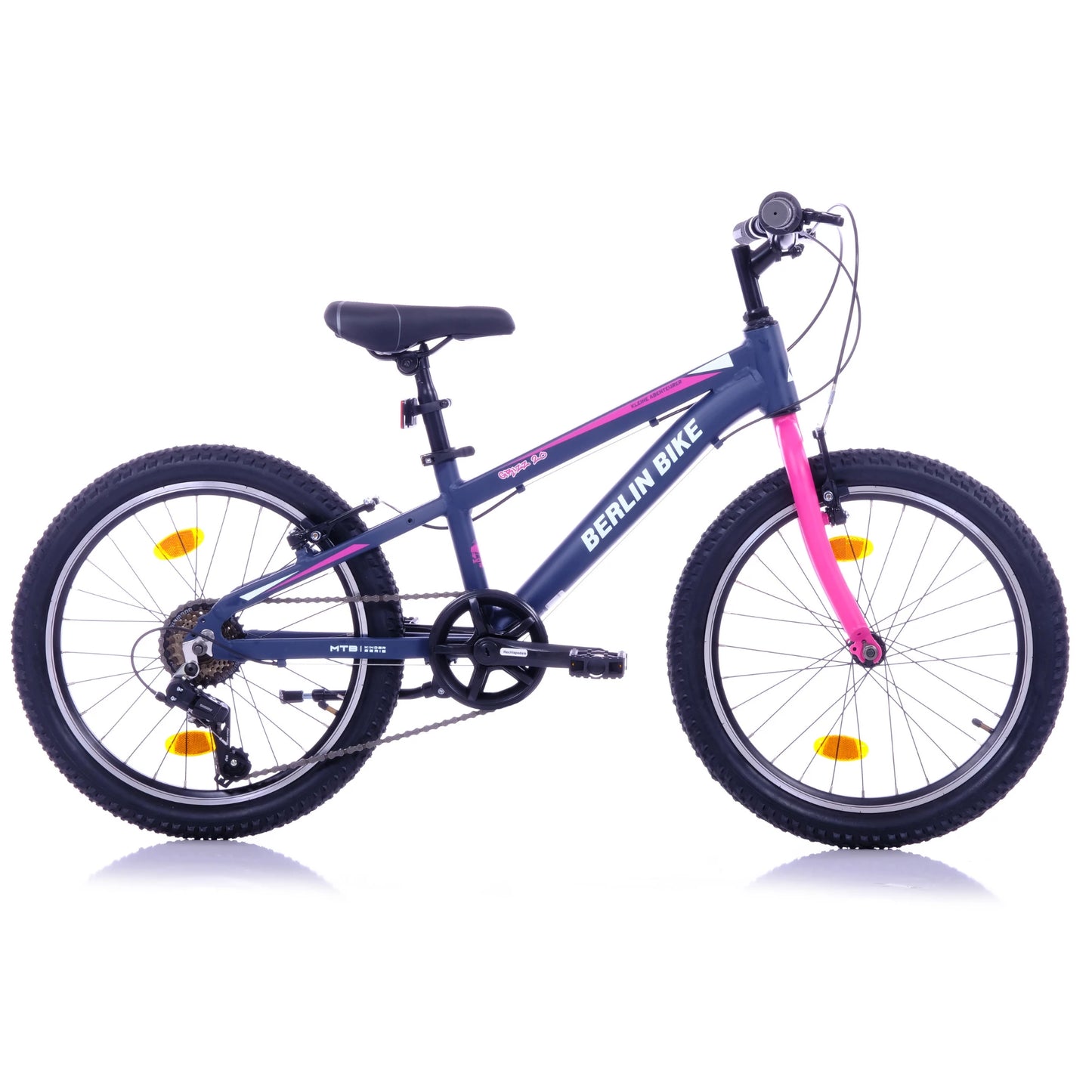 Berlin Bike Grizz Kinderfahrrad 20 Zoll, Rosa seitenansicht 1080x1080