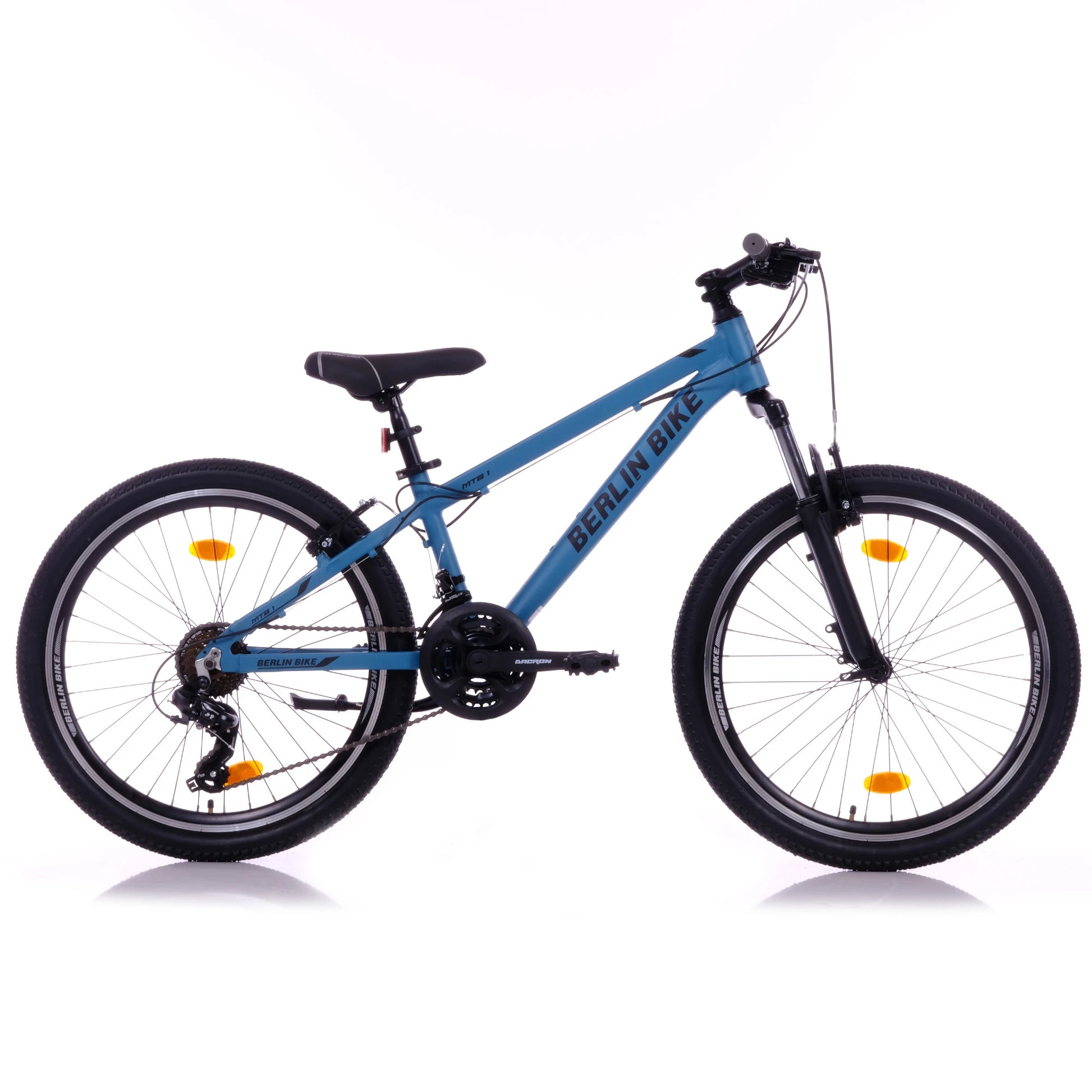 Berlin Bike MTB1 Youth Mountain Bike 24 Inch, Zoll blau 45grad seitenansicht 1080x1080