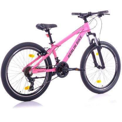 Berlin Bike MTB1 Youth Mountain Bike 24 Inch, Zoll rosa 45grad rueckansicht 1080x1080