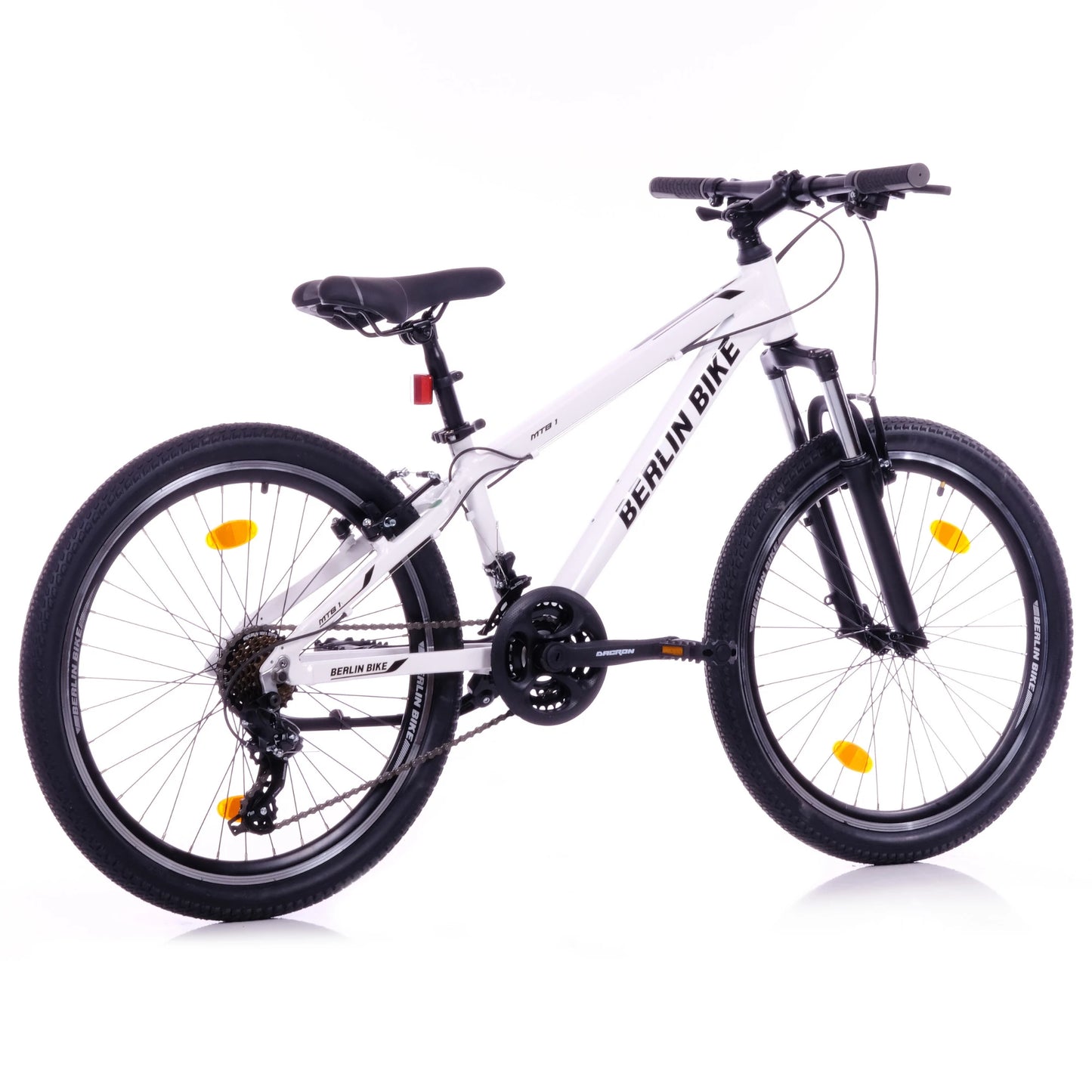 Berlin Bike MTB1 Youth Mountain Bike 24 Inch, Zoll weiss 45grad rueckansicht 1080x1080