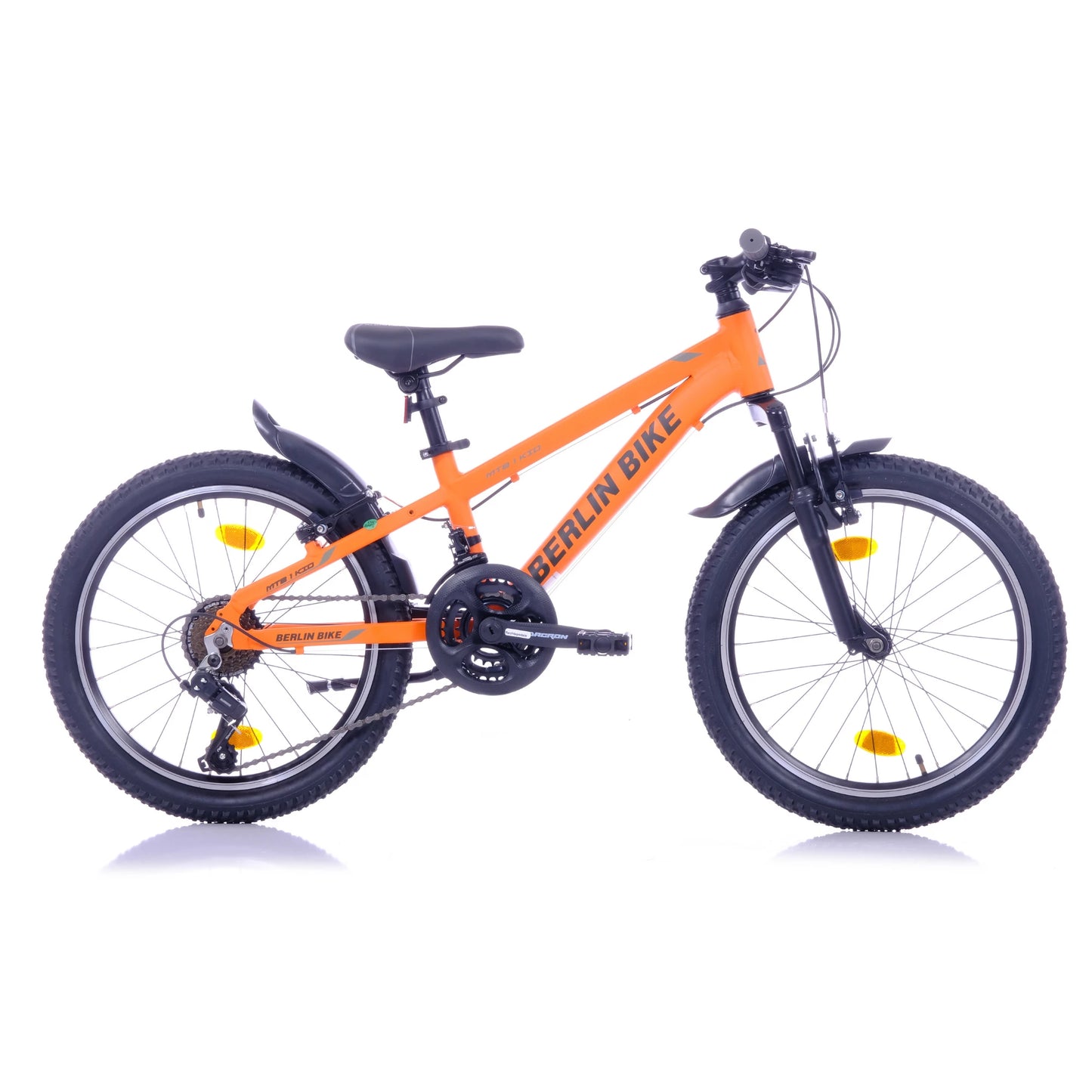 Berlin Bike MTB1 Kids Mountain Bike 20 Inch, Zoll orange profilansicht 1080x1080