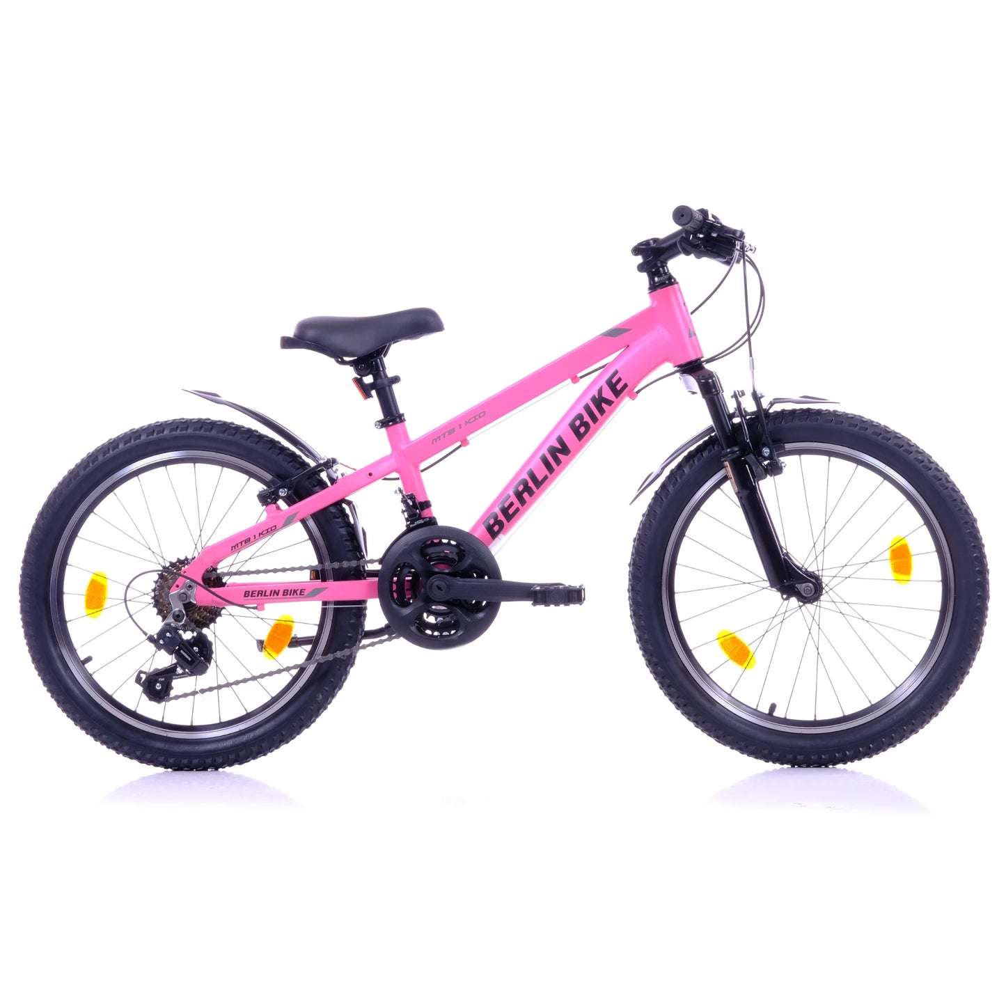 Berlin Bike MTB1 Kids Mountain Bike 20 Inch, Zoll rosa profilansicht 1080x1080