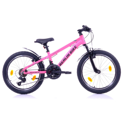 Berlin Bike MTB1 Kids Mountain Bike 20 Inch, Zoll rosa profilansicht 1080x1080