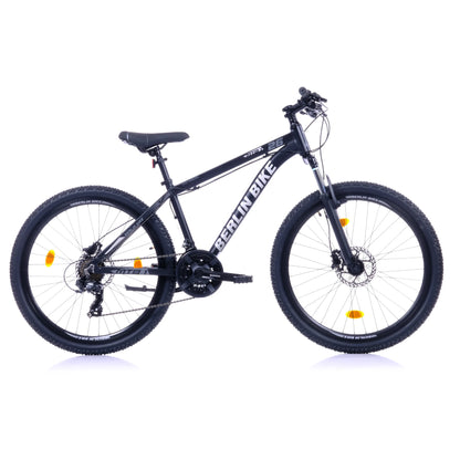 Berlin Bike MTB1 Mountain Bike, 26 zoll schwarz profilansicht 1080x1080
