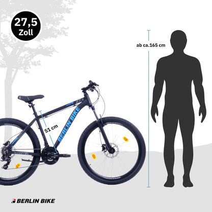 Berlin Bike MTB1 Mountain Bike, 27 5 zoll groessenempfehlung ab ca 165cm 1080x1080