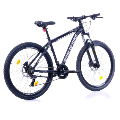 Berlin Bike MTB1 Mountain Bike, 27 5 zoll schwarz 45grad rueckansicht 1080x1080