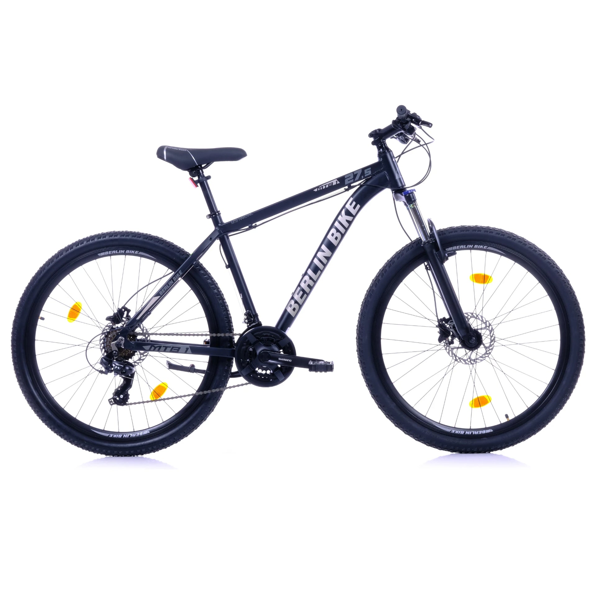 Berlin Bike MTB1 Mountain Bike, 27 5 zoll schwarz profilansicht 1080x1080