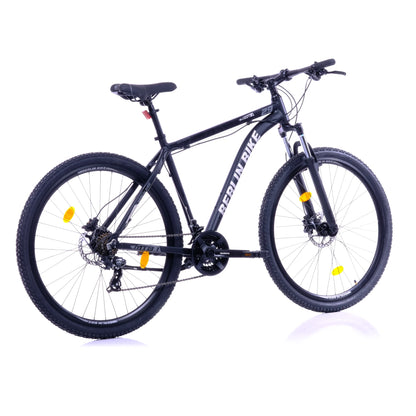 Berlin Bike MTB1 Mountain Bike, 29 zoll schwarz 45grad rueckansicht 1080x1080