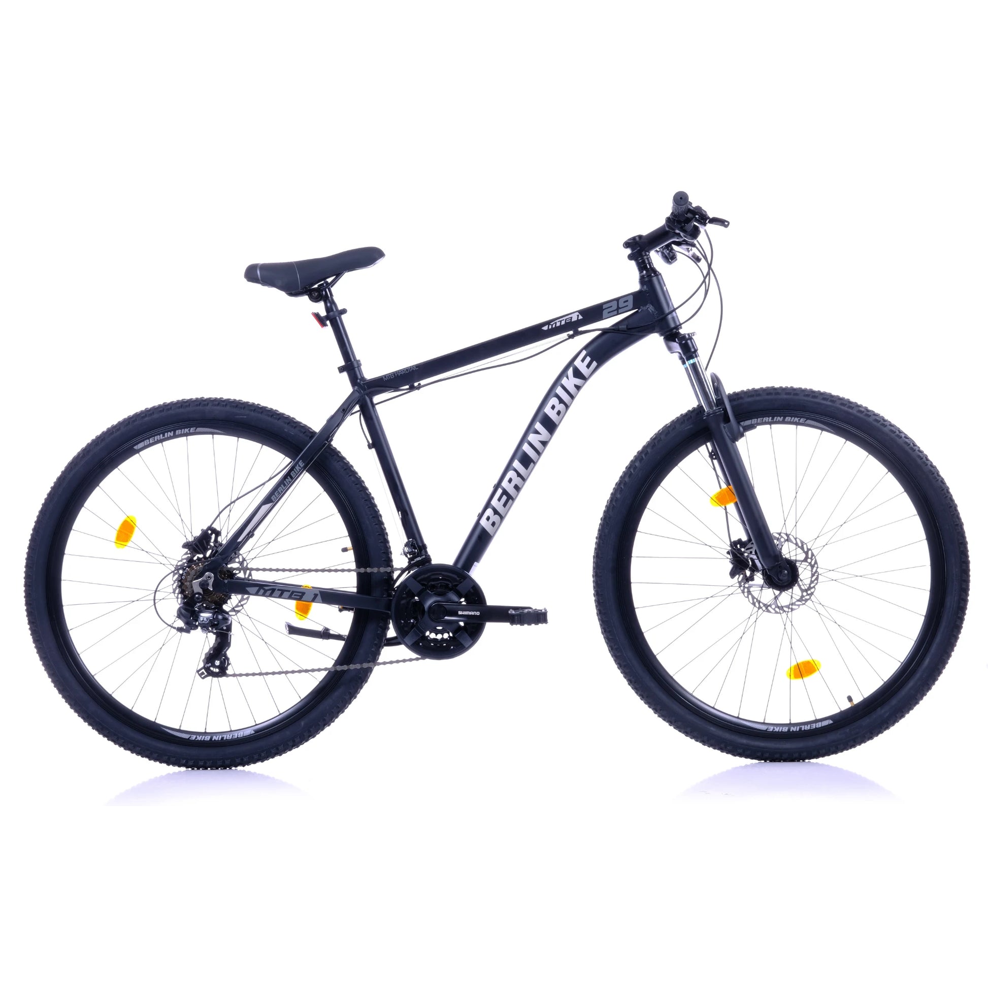 Berlin Bike MTB1 Mountain Bike, 29 zoll schwarz profilansicht 1080x1080