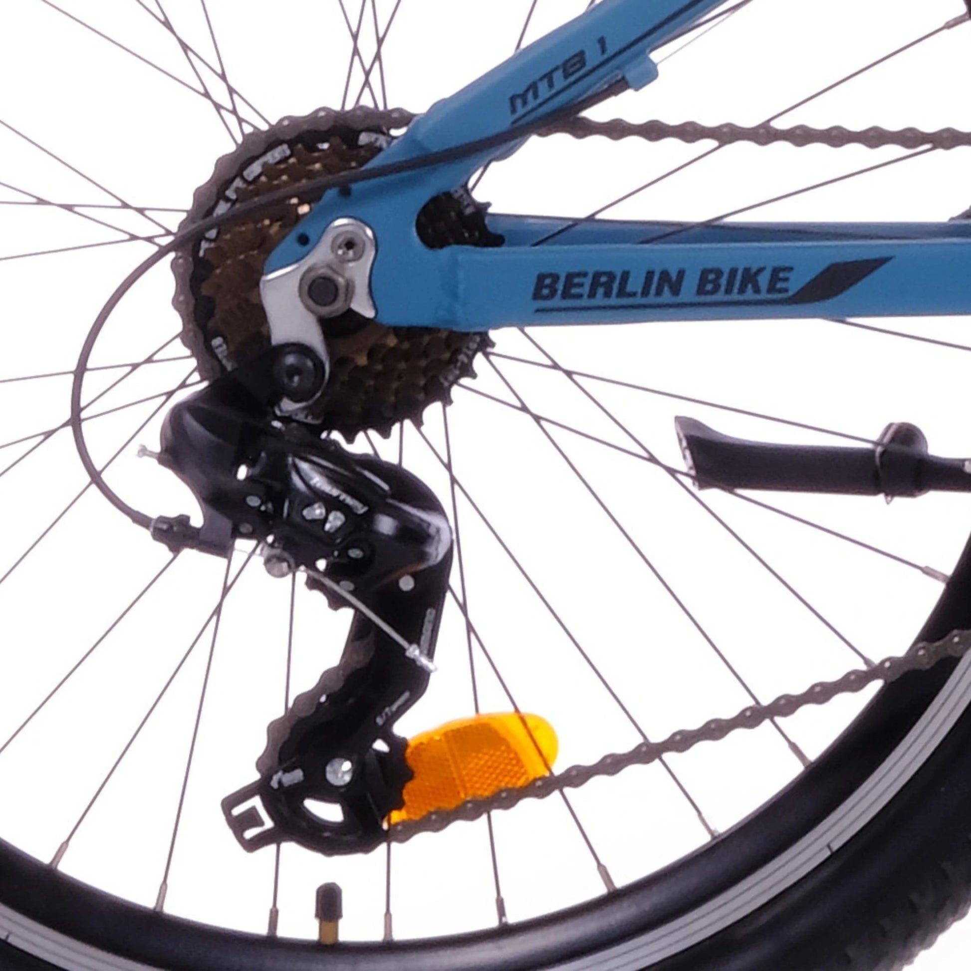 Berlin Bike MTB1 Youth Mountain Bike 24 Inch, Zoll blau schalthebel 1080x1080
