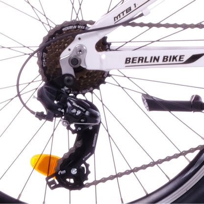 Berlin Bike MTB1 Youth Mountain Bike 24 Inch, Zoll weiss schalthebel 1080x1080