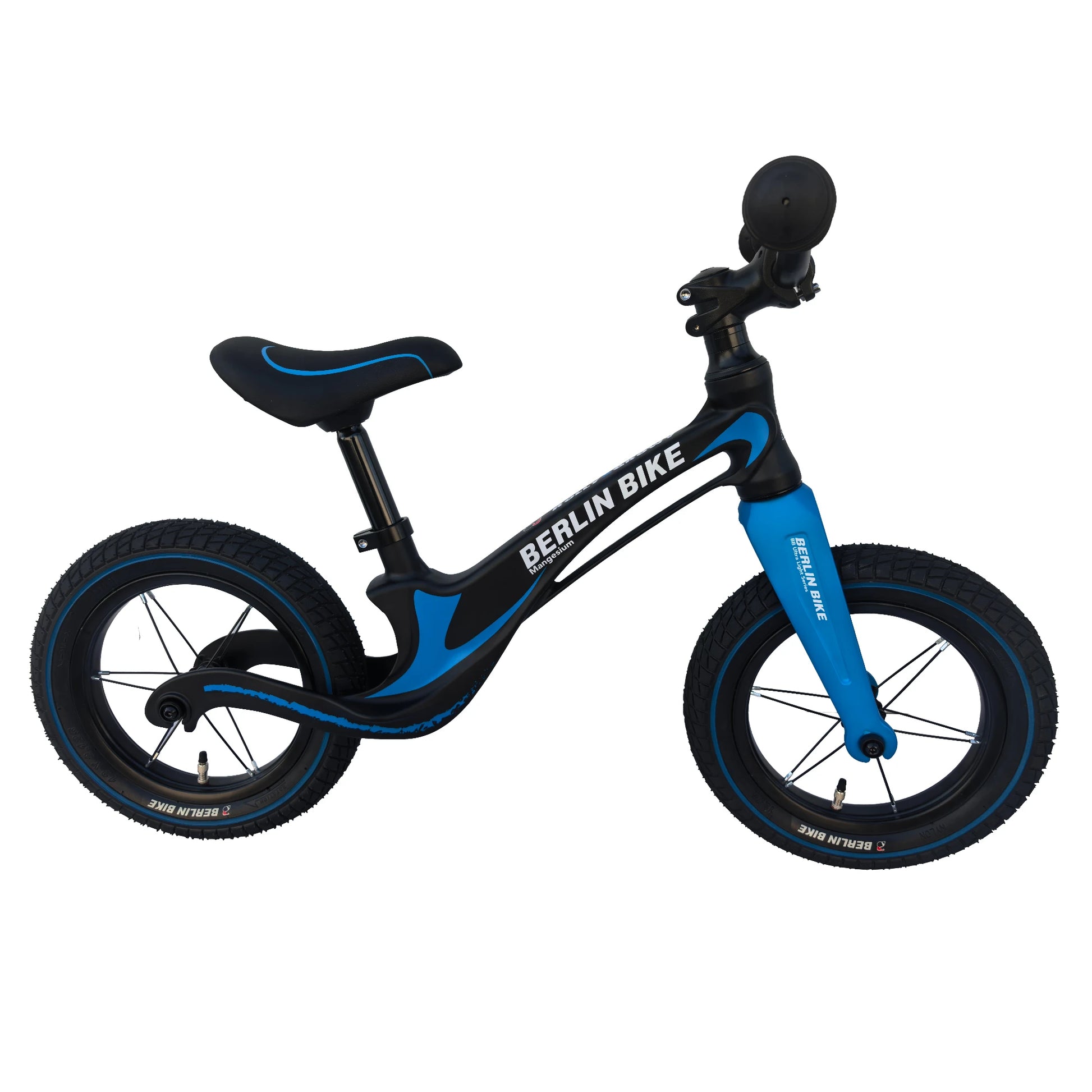 Berlin Bike Rolly Growy Balance Bike 12 Inch, 12zoll blau magnesium superleicht seitenansicht 2000px 2000px