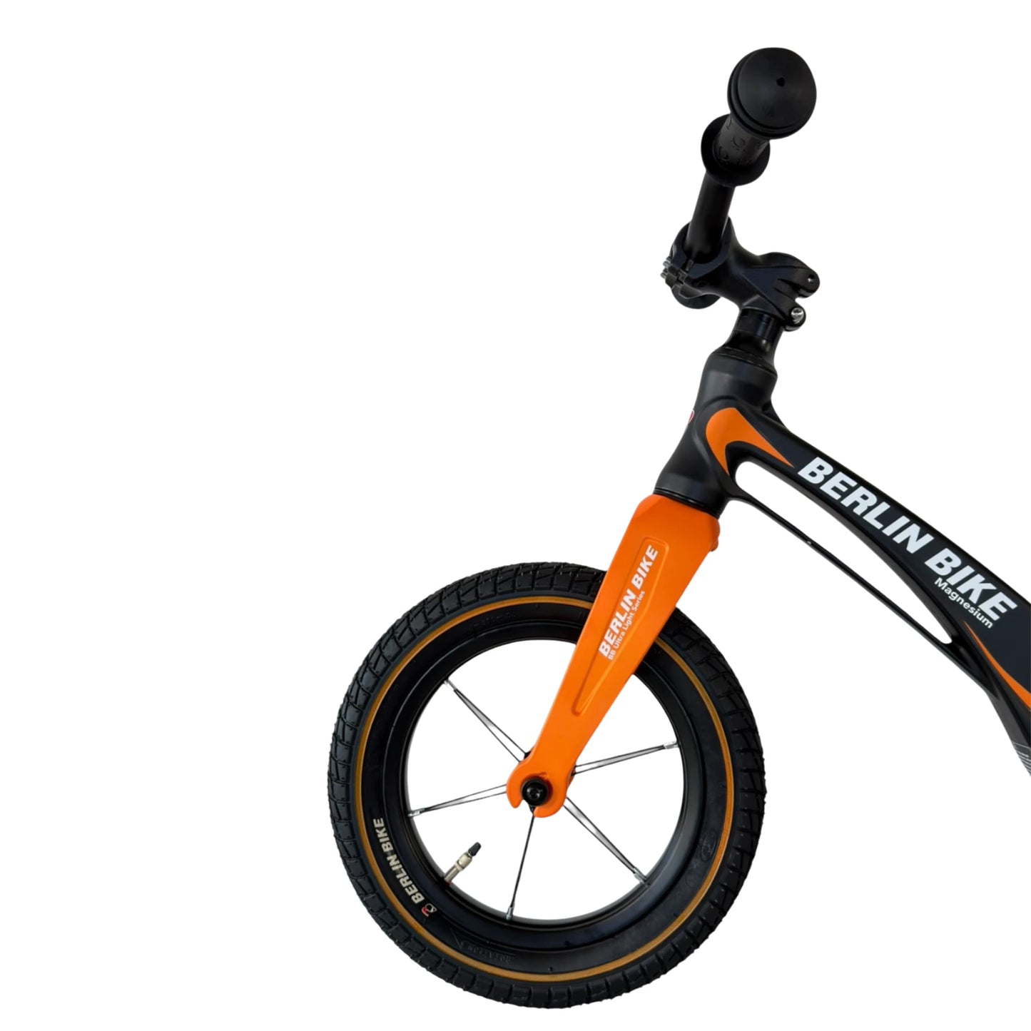 Berlin Bike Rolly Growy Balance Bike 12 Inch, 12zoll orange magnesium seitansicht vorne 2000px 2000px