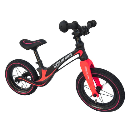 Berlin Bike Rolly Growy Balance Bike 12 Inch, 12zoll rosa magnesium superleicht 45grad frontansicht