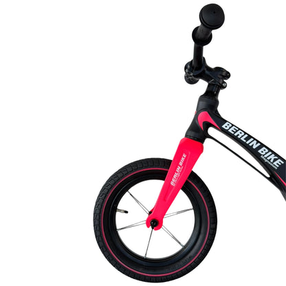 Berlin Bike Rolly Growy Balance Bike 12 Inch, 12zoll rosa magnesium superleicht seitliche frontansicht 2000px 2000px