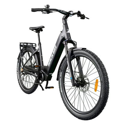Berlin Bike SUV Trekking E-Bike 27.5 Inch, Black 45grad frontansicht 1080x1080