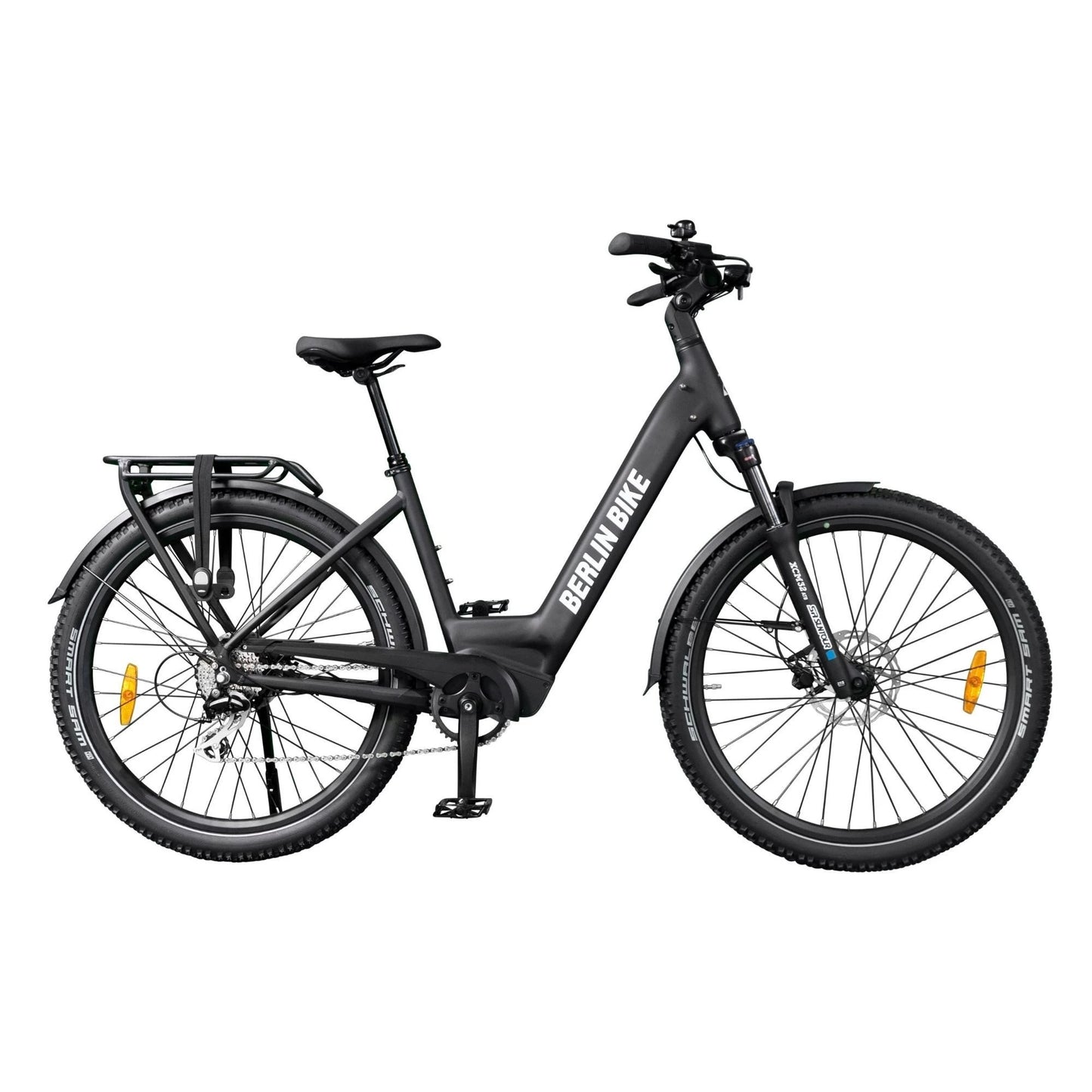 Berlin Bike SUV Trekking E-Bike 27.5 Inch, Black profilansicht 1080x1080