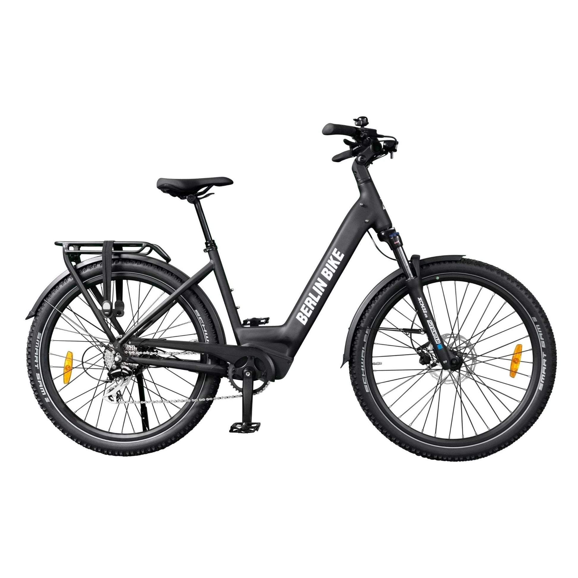 Berlin Bike SUV Trekking E-Bike 27.5 Inch, Black profilansicht 1080x1080