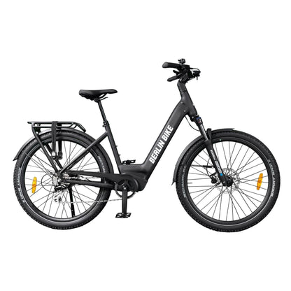Berlin Bike SUV Trekking E-Bike 27.5 Inch, Black profilansicht 1080x1080