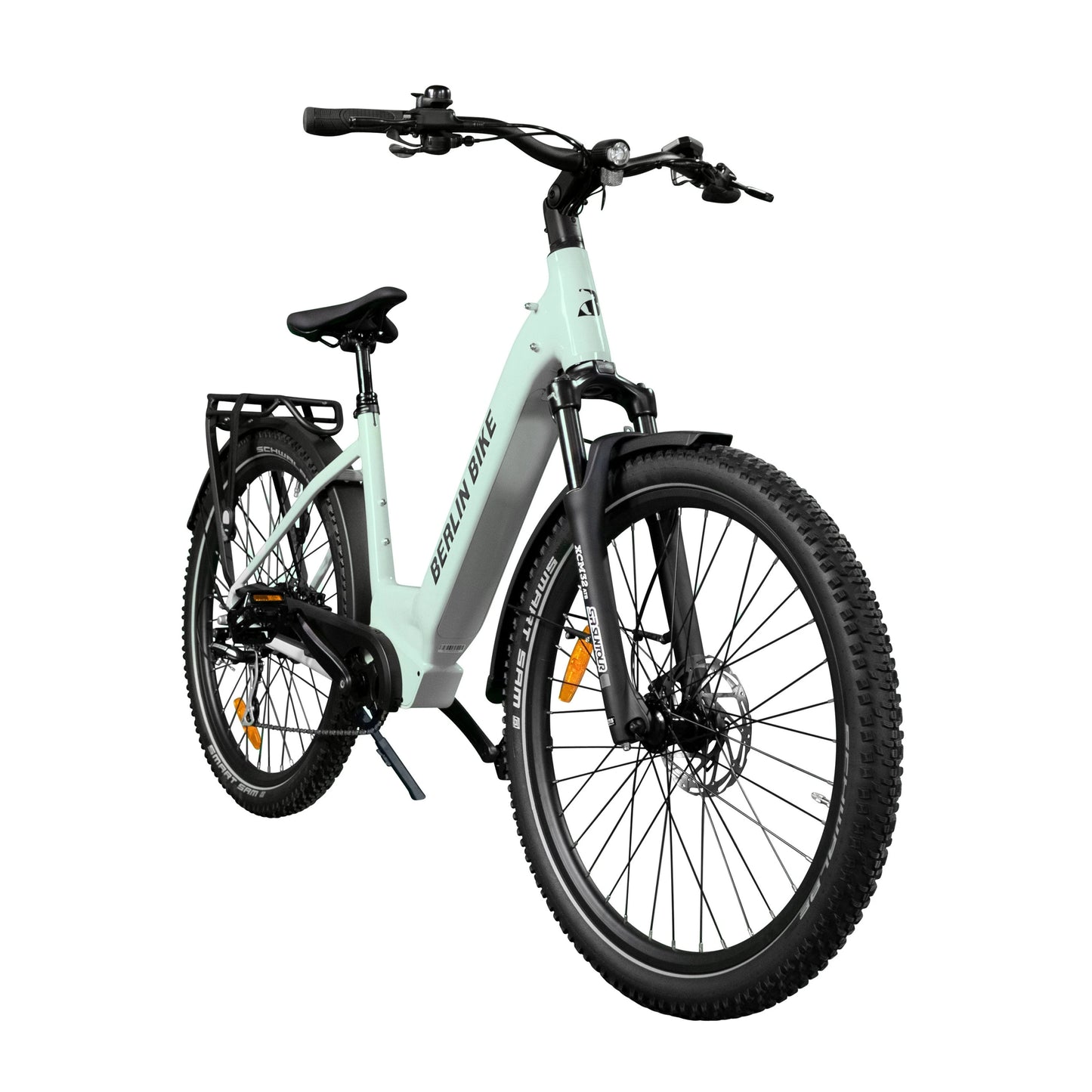 Berlin Bike SUV Trekking E-Bike 27.5 Inch, Mintgruen 45grad frontansicht 1080x1080