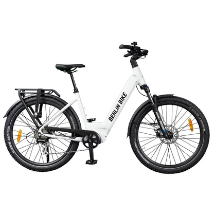 Berlin Bike SUV Trekking E-Bike 27.5 Inch, Weiss profilansicht 1080x1080