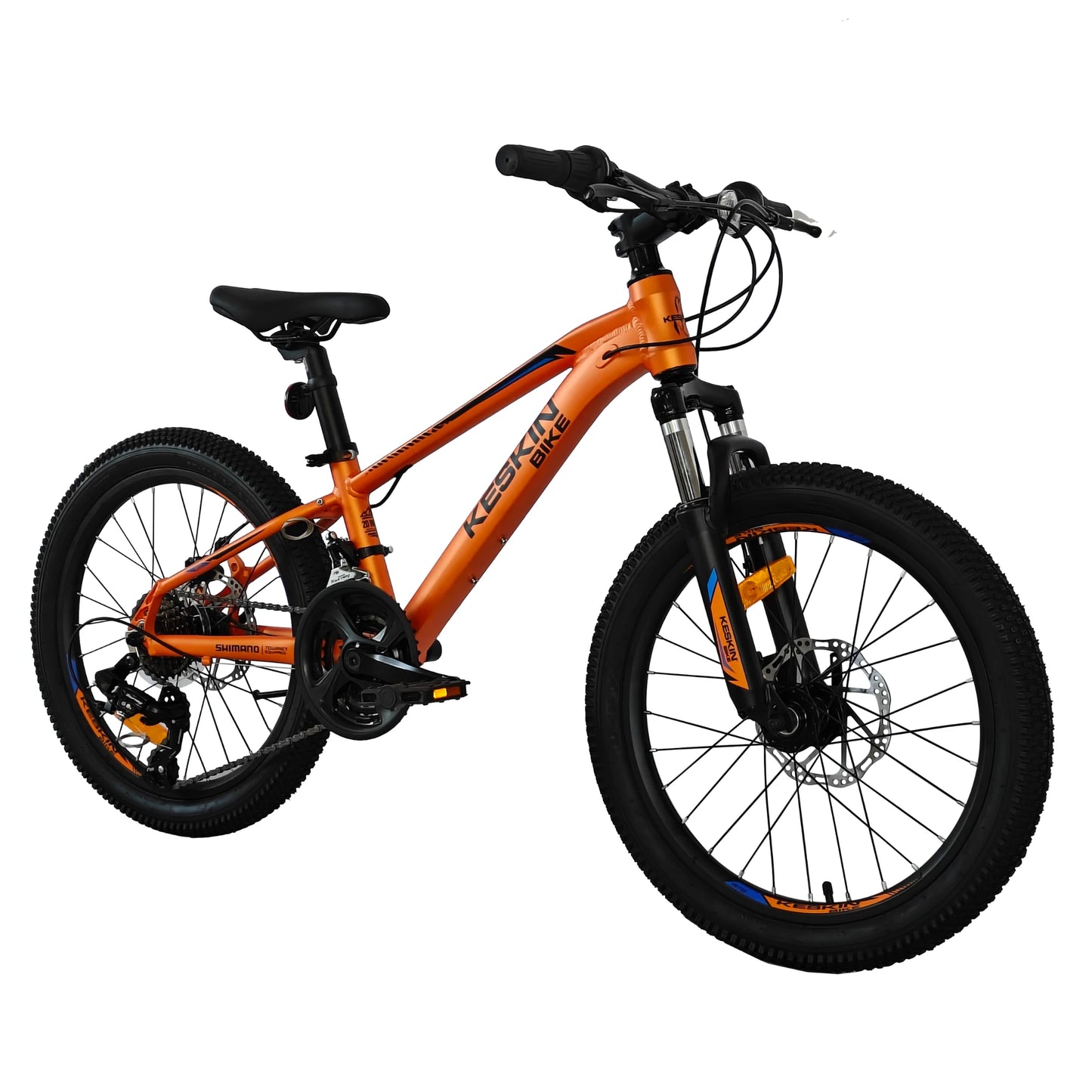 Keskin Bike MTB1 Kinderfahrrad 20 Zoll, Orange 45grad frontansicht 1080x1080