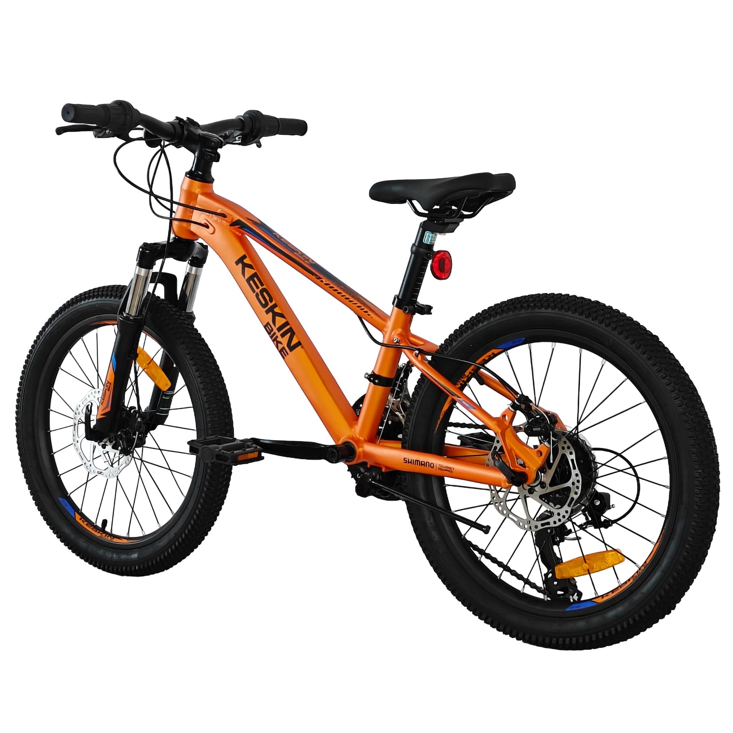 Keskin Bike MTB1 Kinderfahrrad 20 Zoll, Orange 45grad rueckansicht 1080x1080