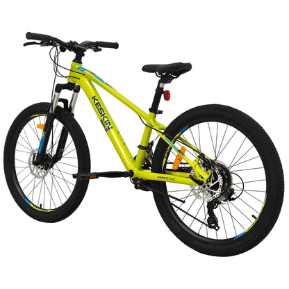 Keskin EBike MTB1 Youth Mountain Bike 24 Inch, Zoll neon green 45grad rueckansicht 1080x1080