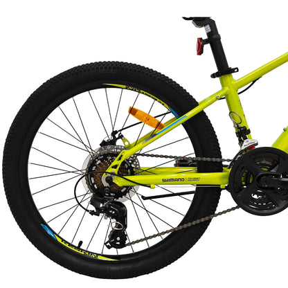 Keskin EBike MTB1 Youth Mountain Bike 24 Inch, Zoll neon green antrieb kassette kette 1080x1080