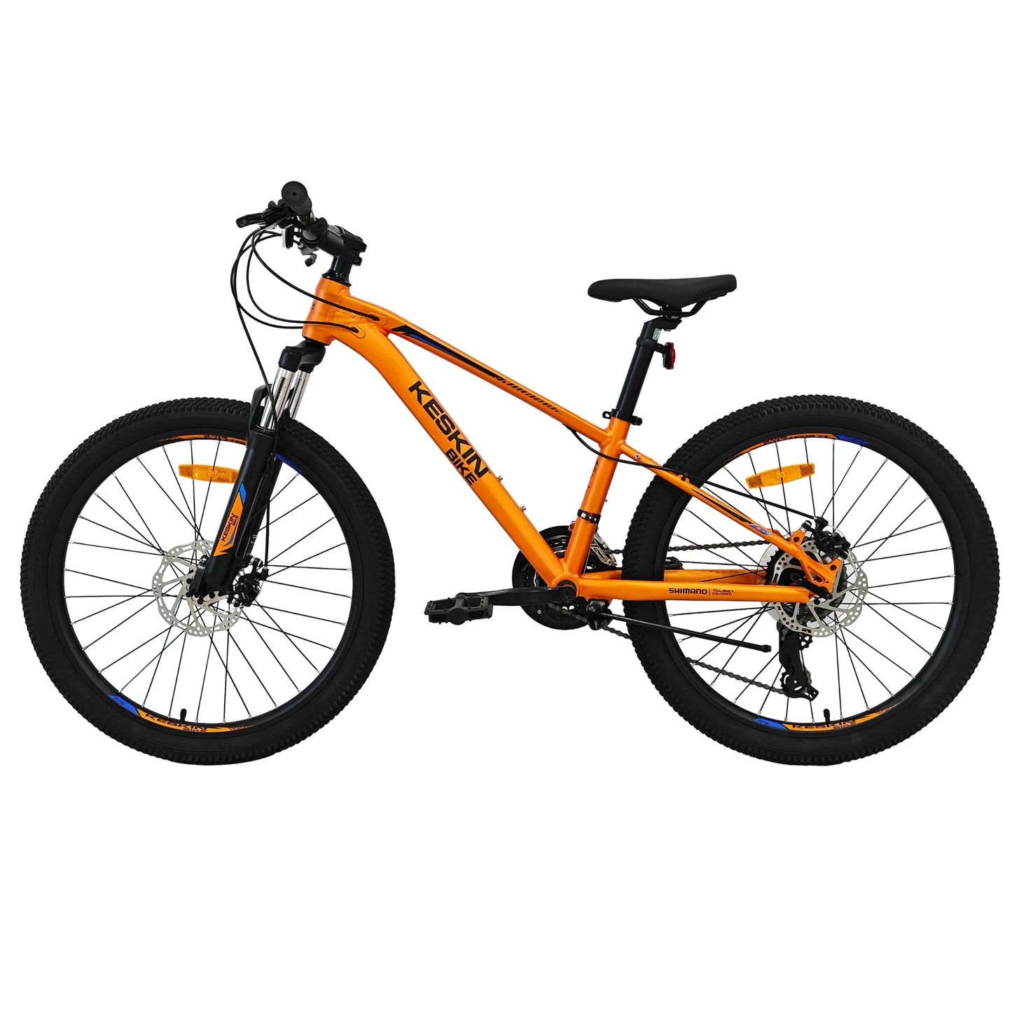 Keskin EBike MTB1 Youth Mountain Bike 24 Inch, Zoll orange seitenansicht links 1080x1080