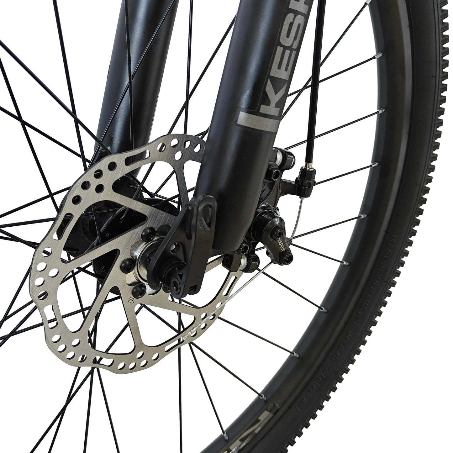 Keskin EBike MTB1 Mountain Bike, 26 29 zoll blau vorne diskbremse ansicht 1080x1080