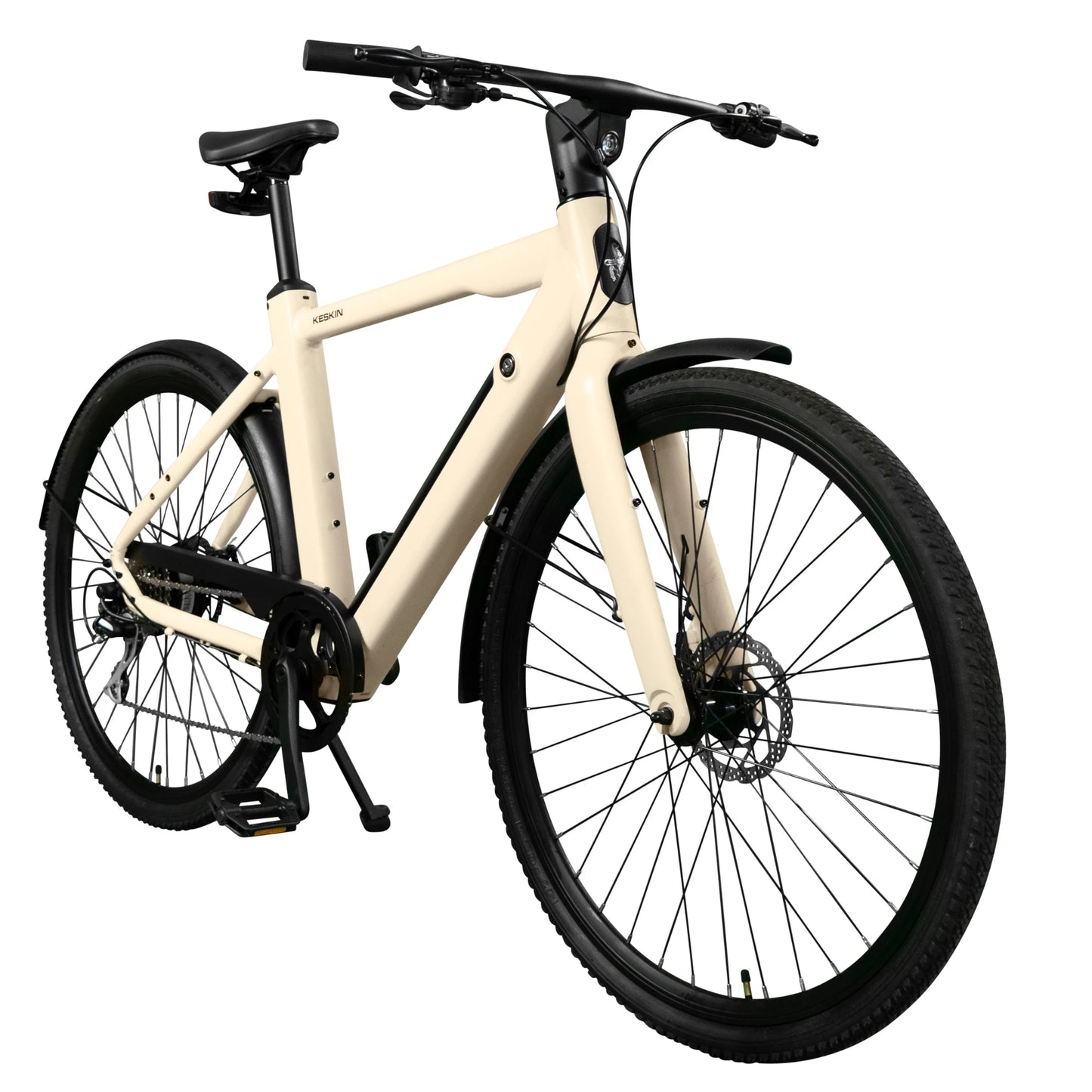 Keskin EBike cBike1 City E-Bike 28 Inch, Matt sand 45grad frontansicht 1080x1080