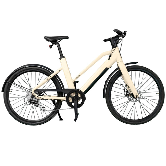 Keskin eBike cBike1v City e-bike 26 Zoll, Matt sand profilansicht 1080x1080