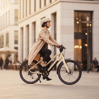 Keskin EBike cBike1 City E-Bike 26 Inch, Cbike1v matt sand damen in die stadt